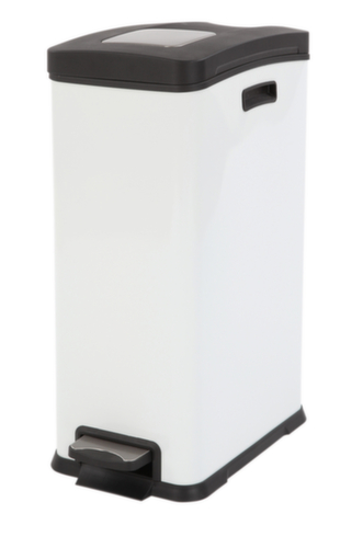 Stainless steel pedal garbage can EKO Rejoice with plastic lid
