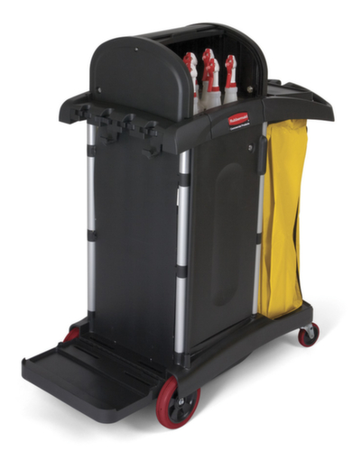 Rubbermaid Lockable cleaning trolley Hygen with bin liner