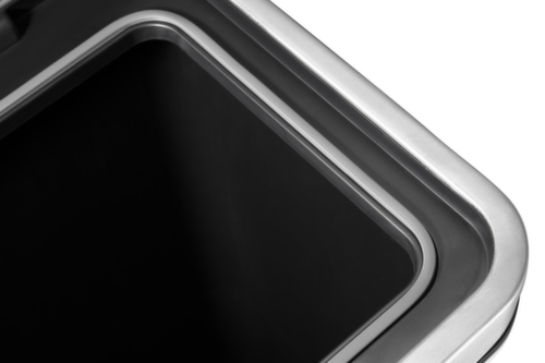 Antibacterial stainless steel pedal garbage can EKO X-Cube