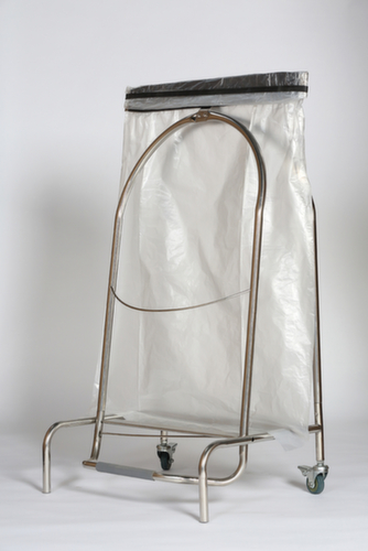 Bin bag stand with foot pedal, for 110-liter bags
