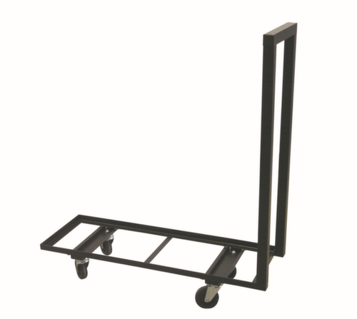 Transport trolley for 3 recycling bins, Steel black