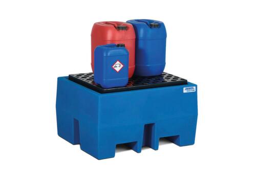 Denios PE drip tray classic-line with drive-in pockets