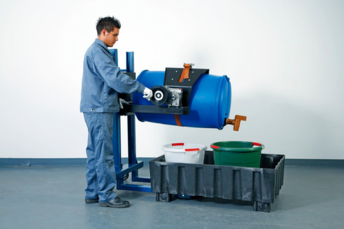Denios Drum lifter roller Servo with gripping system