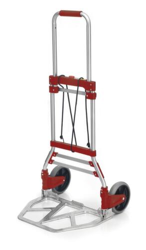 UDOBÄR Folding aluminum hand truck, load capacity 100 kg, Solid rubber tires