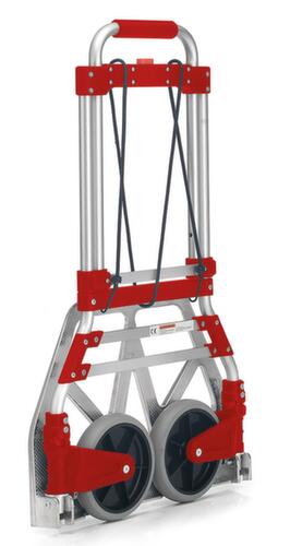 UDOBÄR Folding aluminum hand truck, load capacity 100 kg, Solid rubber tires