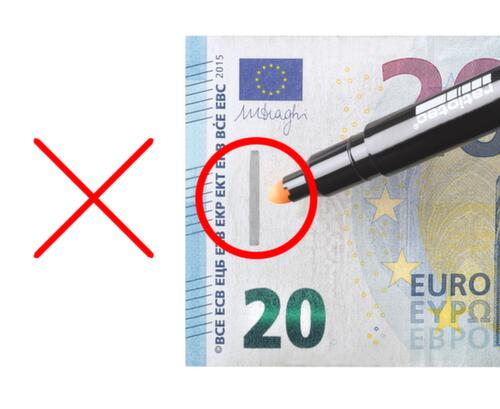 ratiotec Counterfeit pen RP 50for all currencies, except polymer banknotes