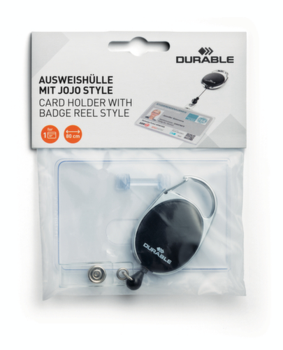 Durable ID card holder with yoyo