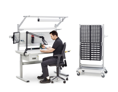 Treston ESD magazine trolley for small parts magazines