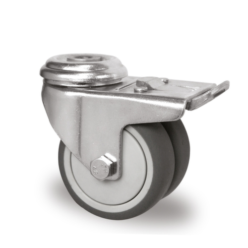 Cascoo Back hole swivel castor with brakes