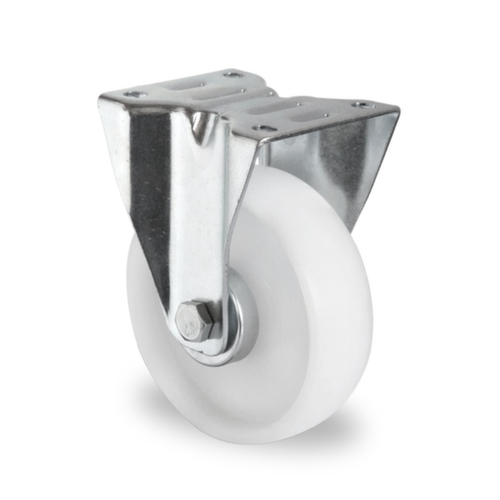 Cascoo Fixed castor, load capacity 300 kg, Polyamide tires