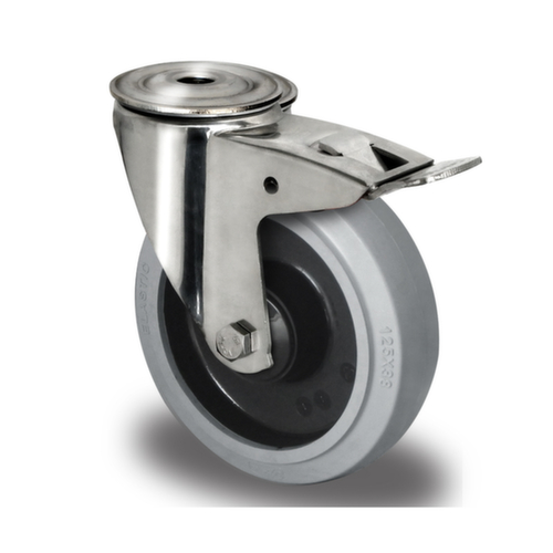Cascoo Back hole swivel castor with brakes