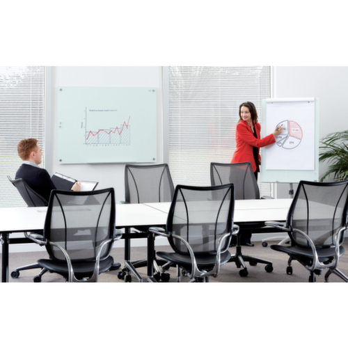 nobo Mobile whiteboard, height x width 1360 x 1800 mm