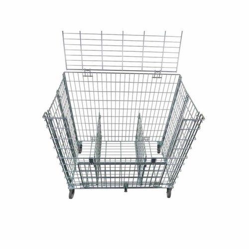 Foldable ball trolley with side loading flap, Load capacity 150 kg