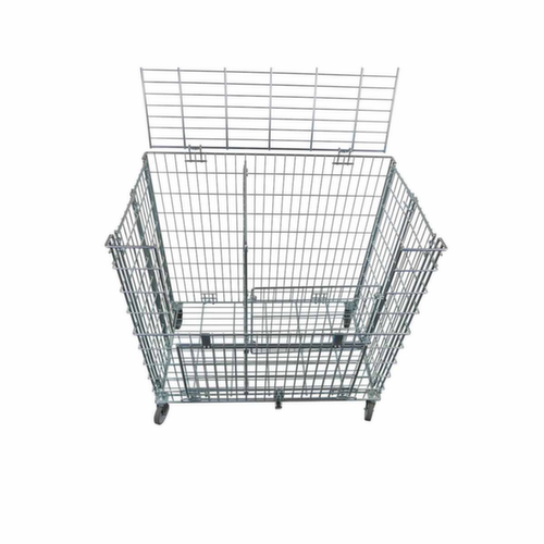 Foldable ball trolley with side loading flap, Load capacity 150 kg