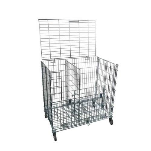 Foldable ball trolley with side loading flap, Load capacity 150 kg