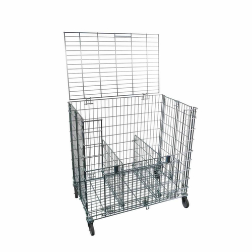 Foldable ball trolley with side loading flap, Load capacity 150 kg