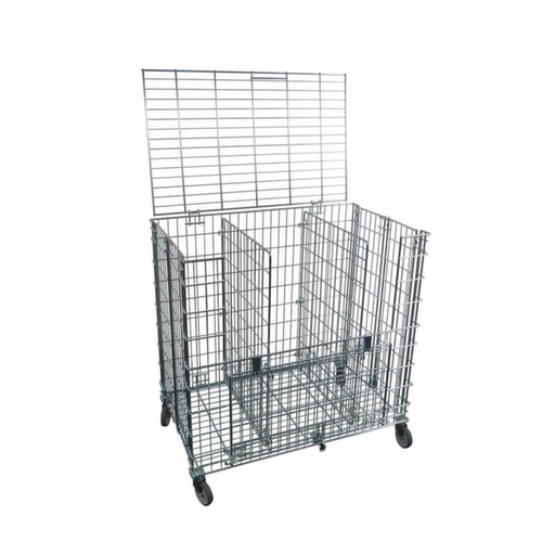 Foldable ball trolley with side loading flap, Load capacity 150 kg