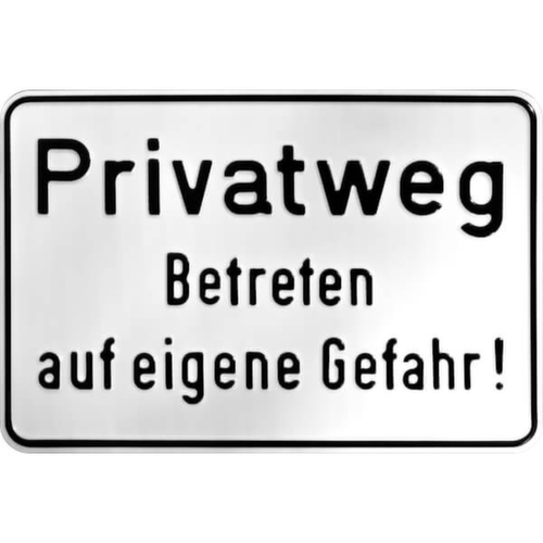 Sign SafetyMarking® for land ownership identification