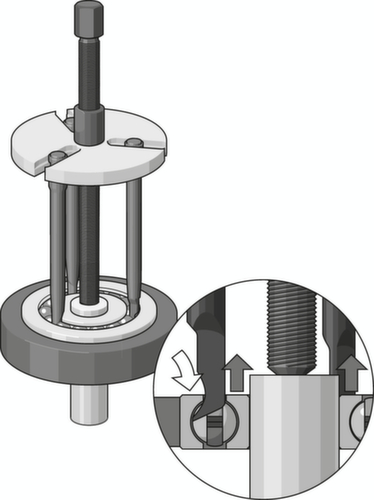 GEDORE 1.92/2 Ball bearing puller PLUS