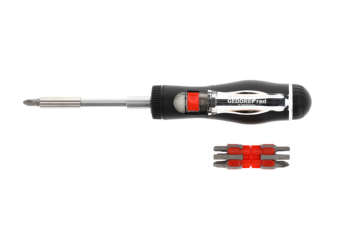 GEDORE R38920000 Ratchet screwdriver bit telescopic 1/4" 13in1