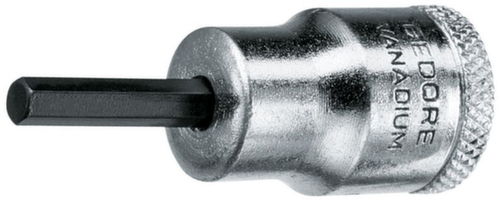 GEDORE IN 30 10 Screwdriver bit 3/8" hexagon socket 10 mm