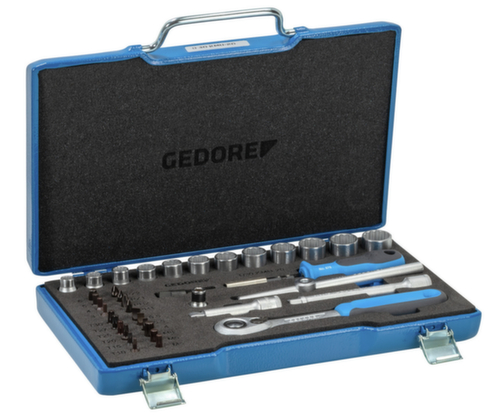 GEDORE D 30 KMU-20 Socket wrench set 3/8" 40-piece IN-IS-PH-PZ-TX-XZN