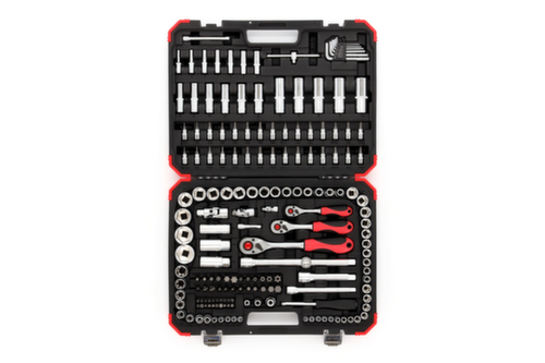GEDORE R45603172 Socket set 1/4"+3/8"+1/2" 172-pieces