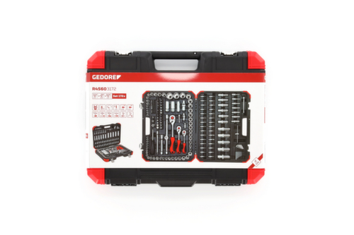 GEDORE R45603172 Socket set 1/4"+3/8"+1/2" 172-pieces