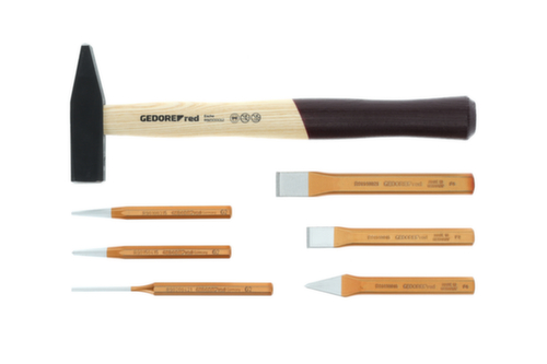 GEDORE R22150019 Hammer/chisel set 2/6 CT module 7-piece