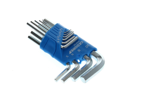 GEDORE H 42-10 Hex key L-wrench set in holder 10-piece 1.3-10 mm