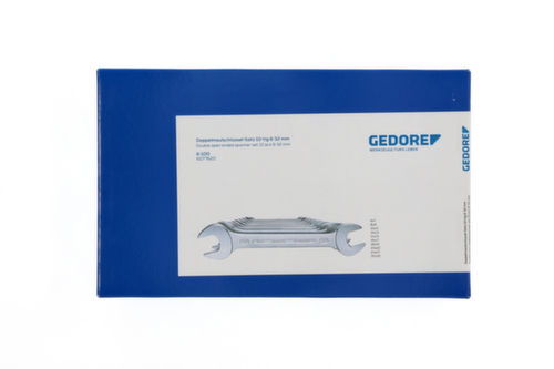 GEDORE 6-100 Double open-end wrench set 10-piece 6-32 mm