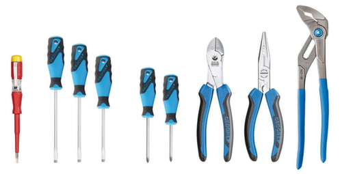 GEDORE S 1100 W-001 Pliers/screwdriver assortment for tool card