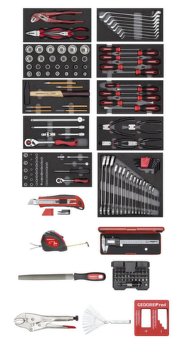 GEDORE R21010002 Tool set 11x CT modules + various tools 166 pieces