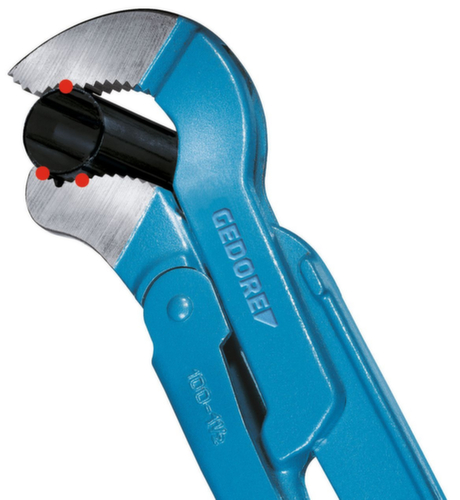 GEDORE 100 1 Heavy-duty three-point pipe wrench ECK-SCHWEDE-snap 1"