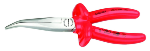 GEDORE VDE 8132 AB-200 VDE Flat nose pliers with dipped insulation 200 mm