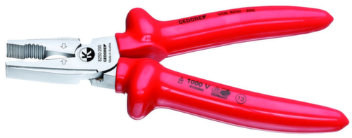 GEDORE VDE 8250-200 VDE power combination pliers with immersion insulation 200 mm