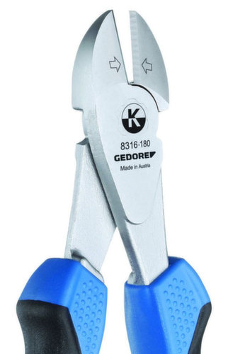 GEDORE 8316-160 TL Kraft diagonal cutters 160 mm dip-insulated