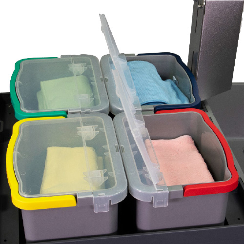 Closed cleaning trolley VariX