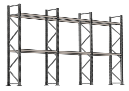 SCHULTE Pallet rack for 18 pallets, 5965 mm wide, 3 storage levels