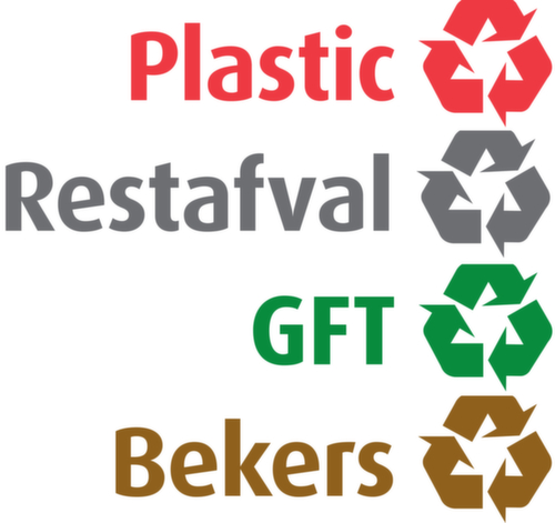 Sticker set Carro for Recyclables collector