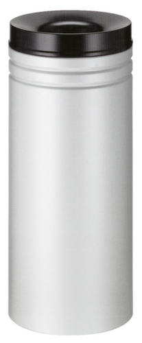 Fire-extinguishing wastepaper basket, 50 l, gray, lid black