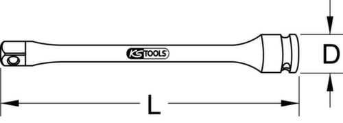 KS Tools 1/2" power torsion extension
