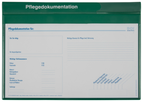 BOI Document folder system-line with 2 covers, green