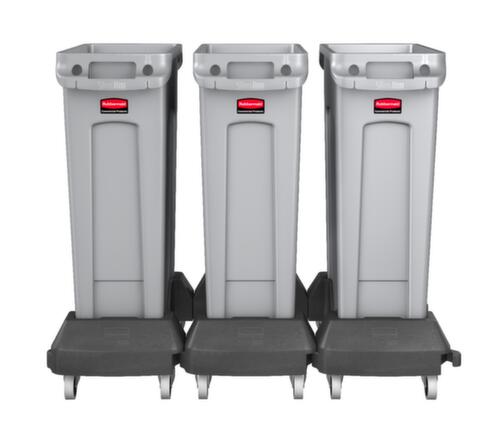 Rubbermaid Trolleys SlimJim for recyclables collectors, for 60 - 87 l containers, Polyethylene black