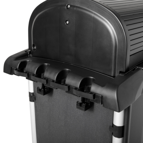 Rubbermaid Lockable cleaning trolley Hygen with bin liner