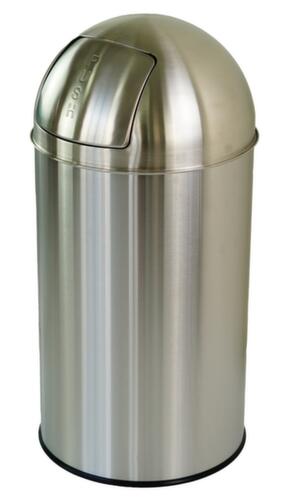 UDOBÄR Stainless steel waste garbage can, 50 l, silver