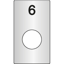 C+P License plate Classic Plus for Wardrobe or locker cabinet