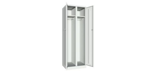 PAVOY Clothes/linen cupboard Basis Plus with 2 compartments, compartment width 300 mm