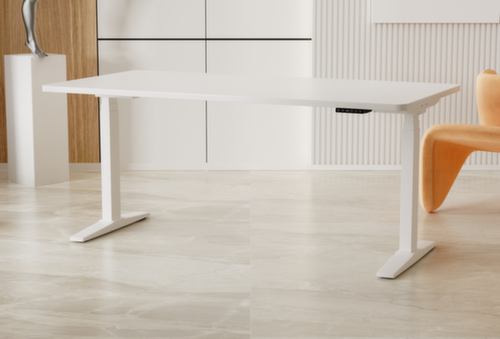 UDOBÄR Electrically height-adjustable desk with T-leg frame