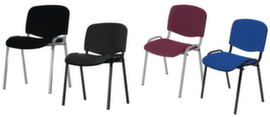 Nowy Styl 12-fold stackable visitor chair ISO with upholstery